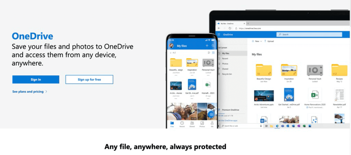 cloud backup onedrive